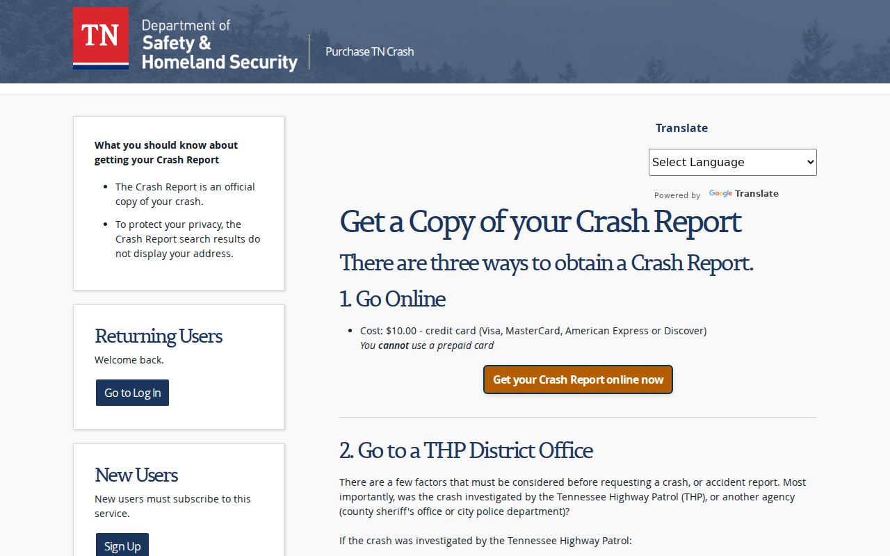 Obion County arrest record and Tennessee crash report channel