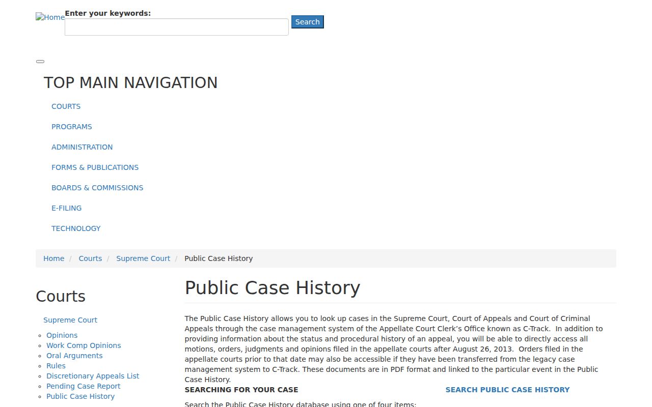 Obion County criminal court case appellate history search